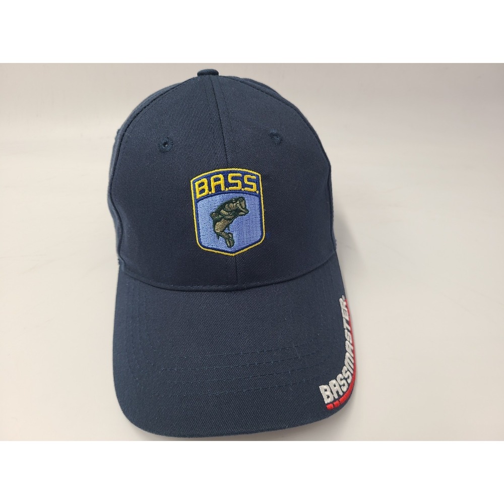 Bass Bassmaster K-Products Strapback Adjustable Hat Cap Fish Dad Men Women Blue